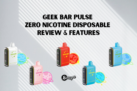 geek bar pulse zero nicotine disposable review features