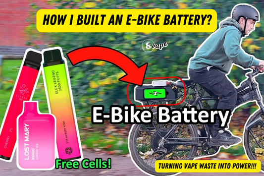 use disposable vape batteries to do a e bike