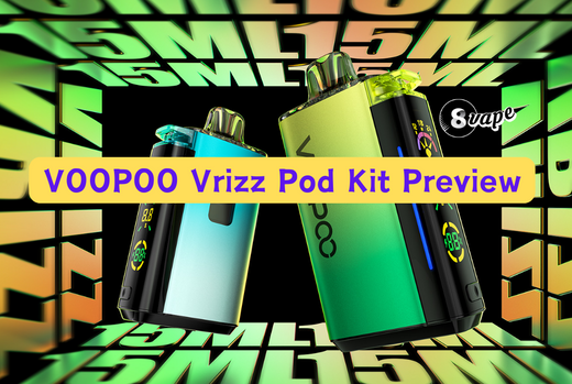 The VOOPOO Vrizz Pod Kit features an innovative design, combining performance and portability for a satisfying vape experience