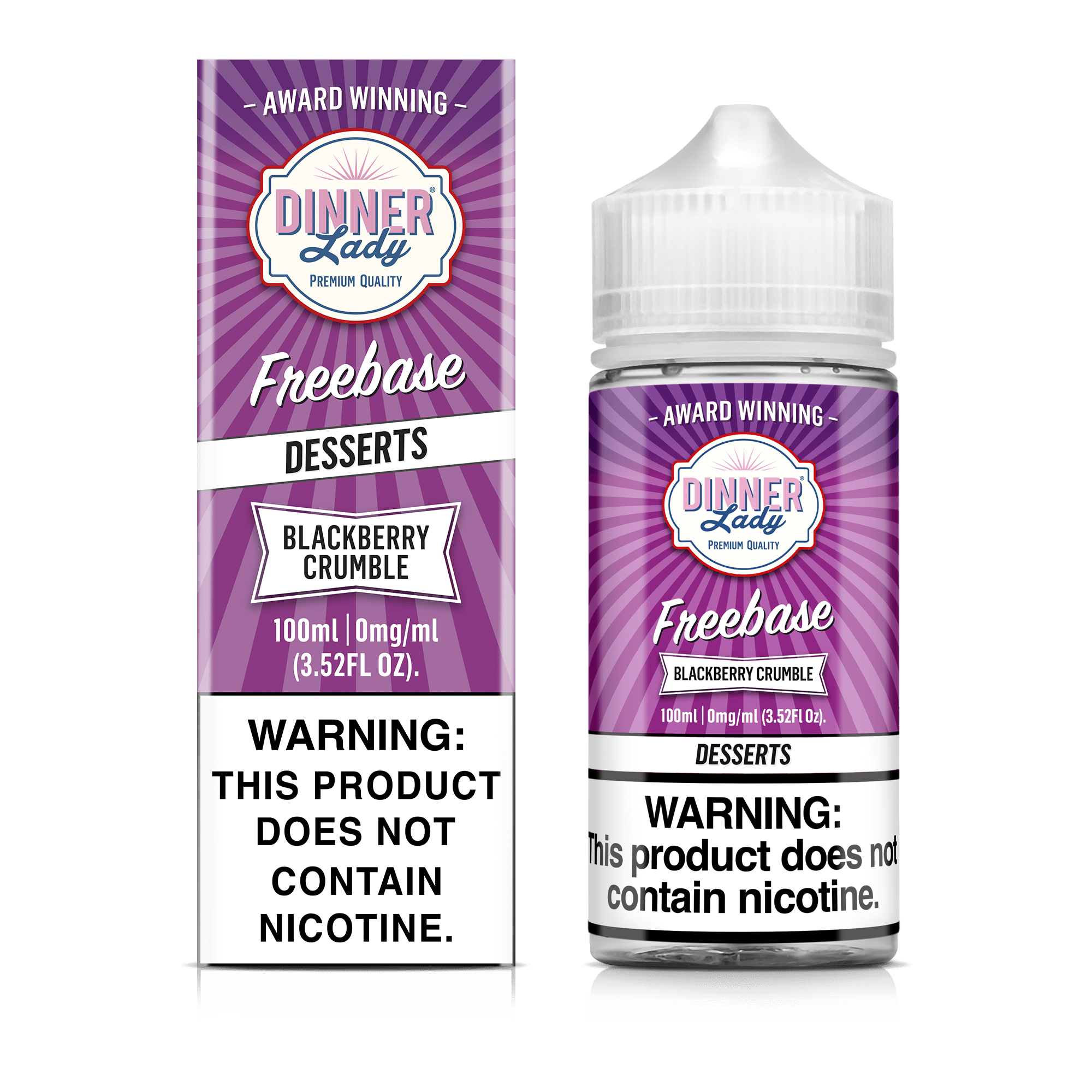 Dinner Lady Juice 0MG Dinner Lady Blackberry Crumble 100ml