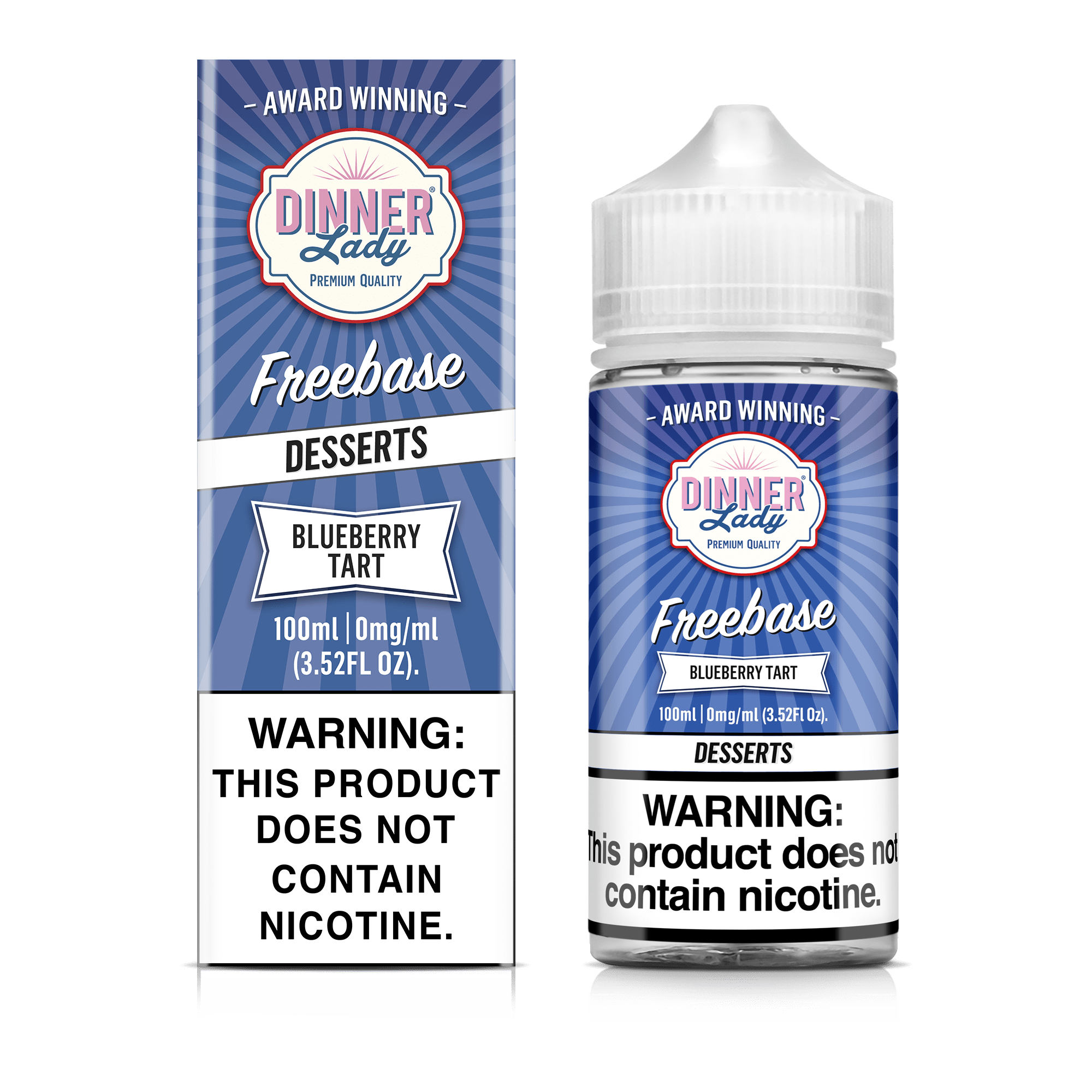 Dinner Lady Juice 0MG Dinner Lady Blueberry Tart 100ml