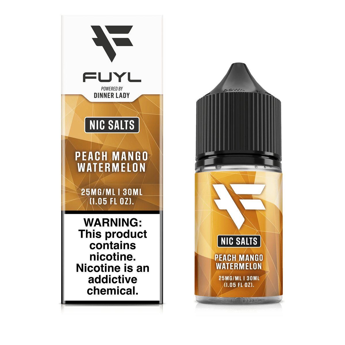 Dinner Lady Juice 25mg Dinner Lady FUYL Peach Mango Watermelon 30ml