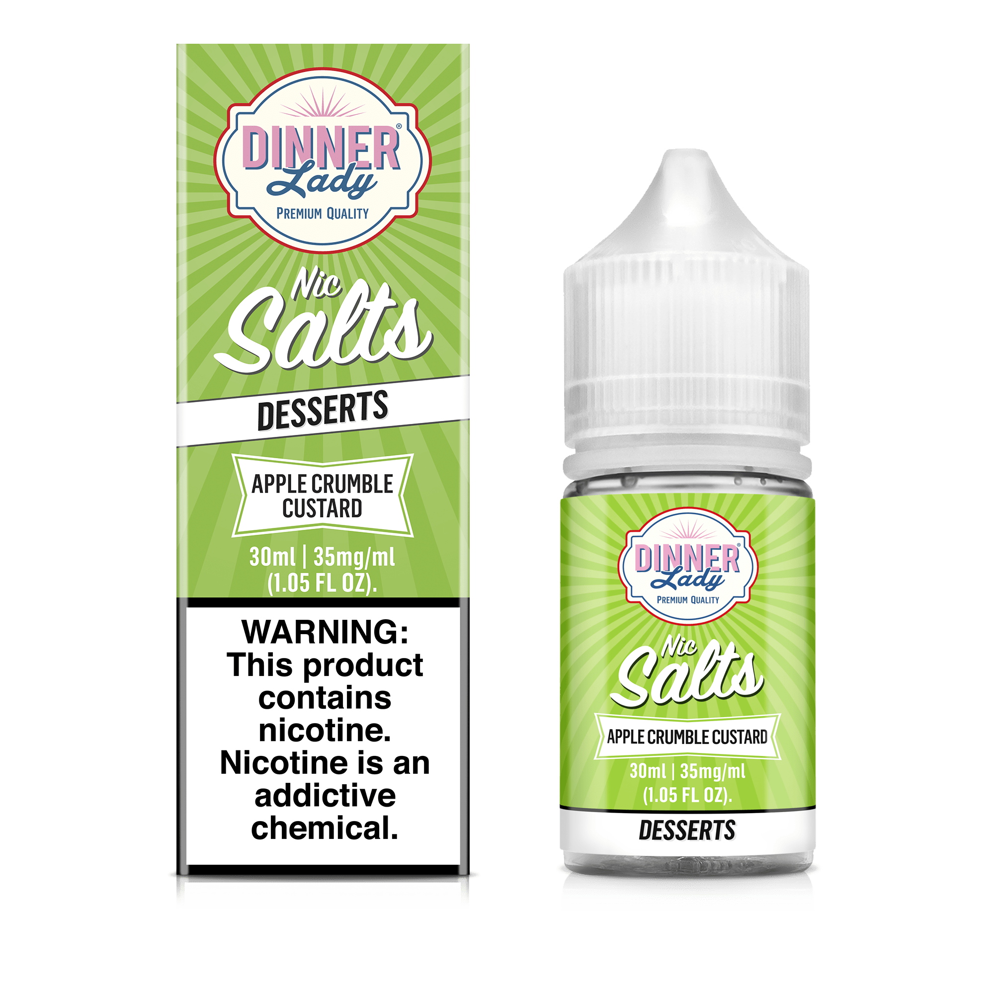 Dinner Lady Juice 35mg Dinner Lady Apple Crumble Custard 30ml