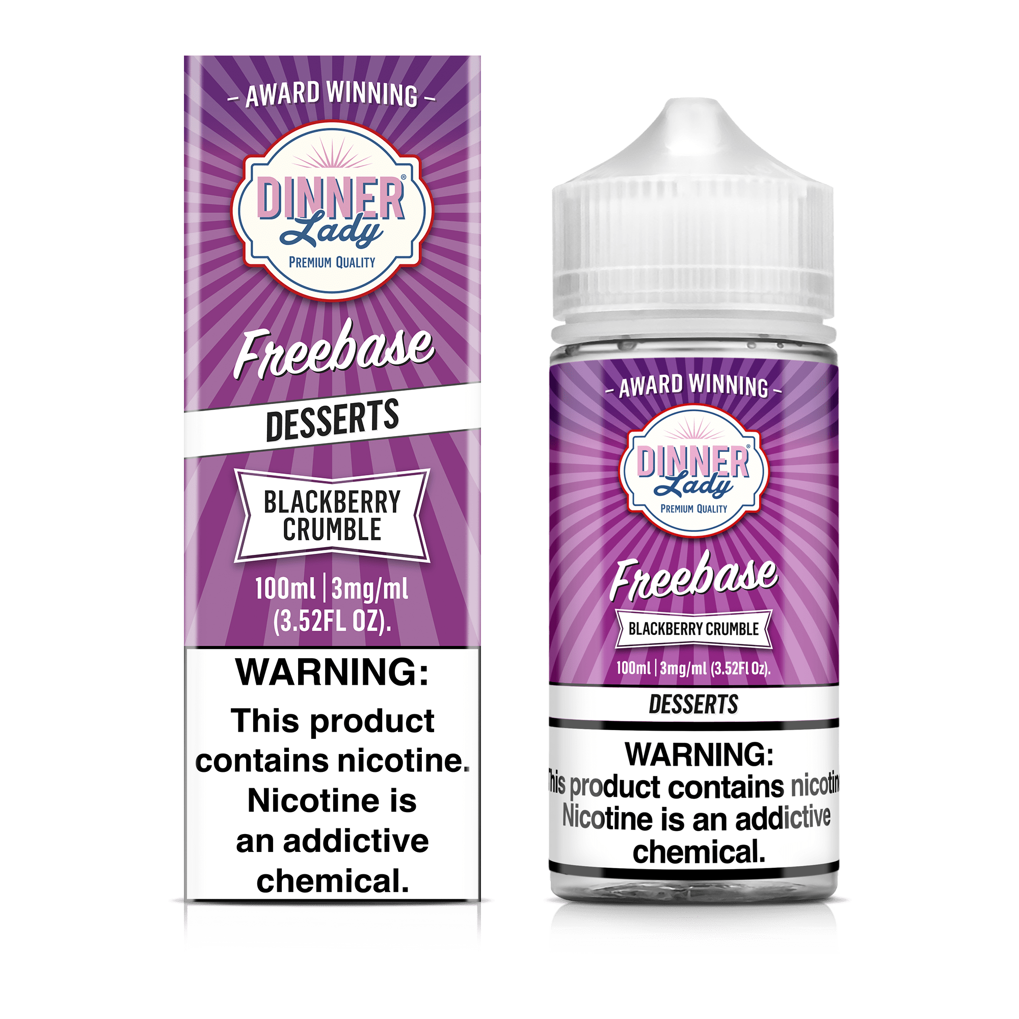 Dinner Lady Juice 3MG Dinner Lady Blackberry Crumble 100ml