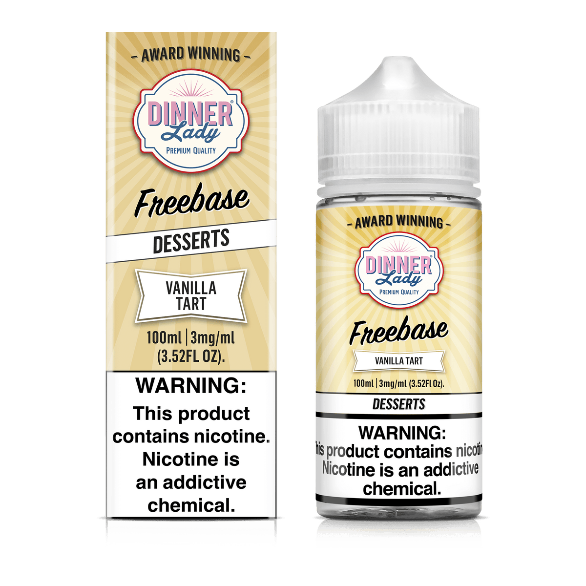 Dinner Lady Juice 3MG Dinner Lady Vanilla Tart 100ml