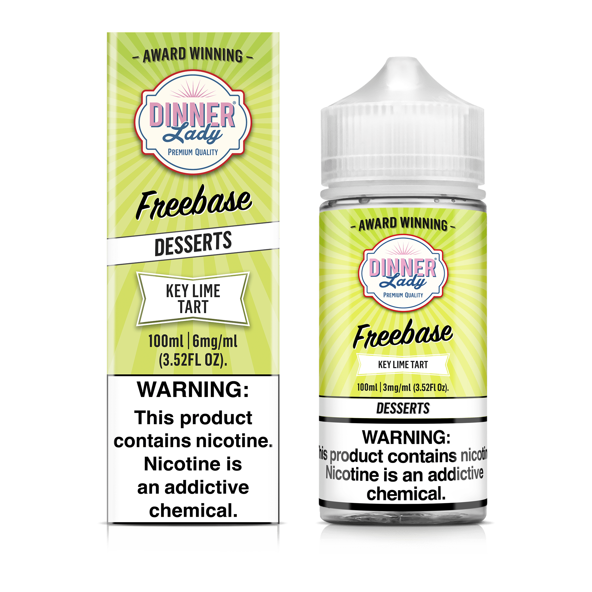 Dinner Lady Juice 6MG Dinner Lady Key Lime Tart 100ml