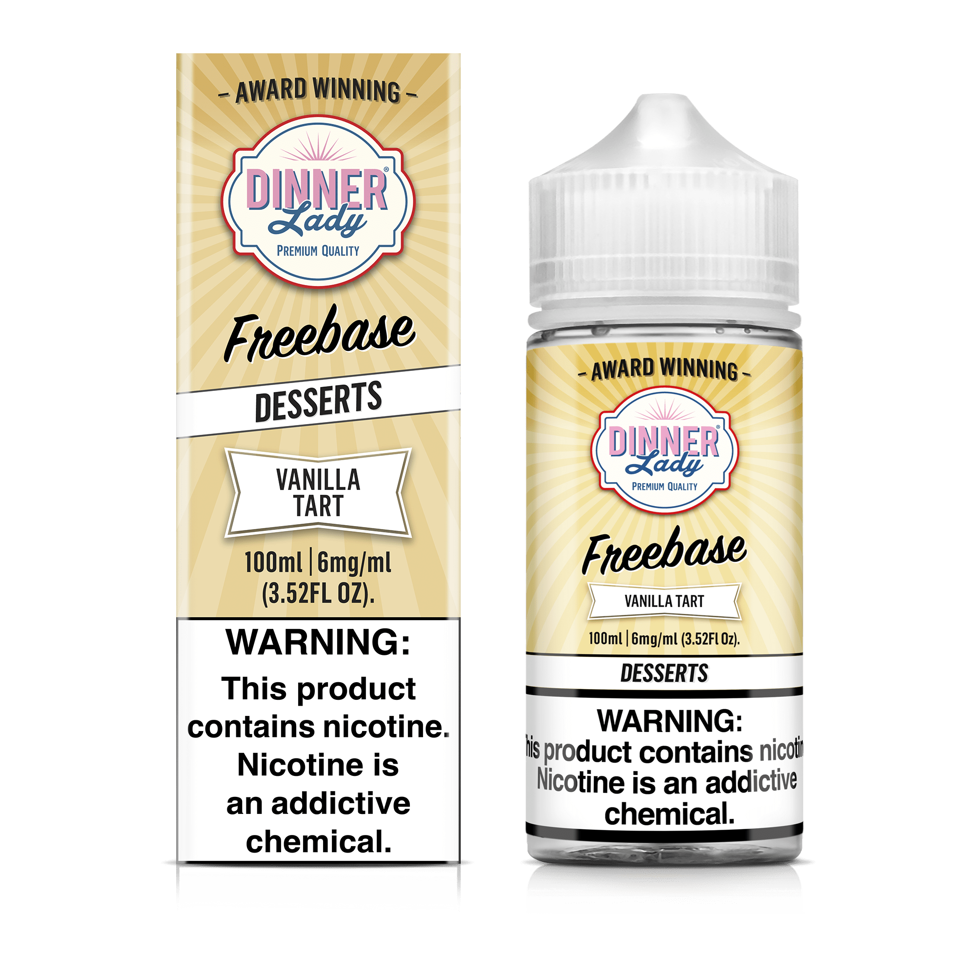 Dinner Lady Juice 6MG Dinner Lady Vanilla Tart 100ml