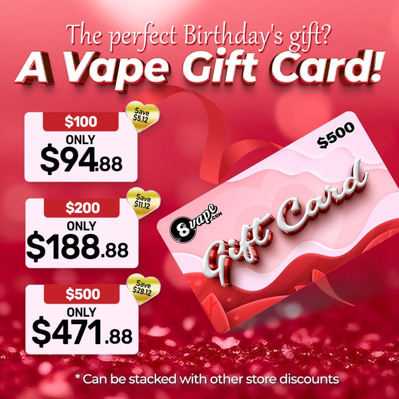 Eightvape Etc Gift Card – The Perfect Birthday's Gift (Discount Applied in Cart)