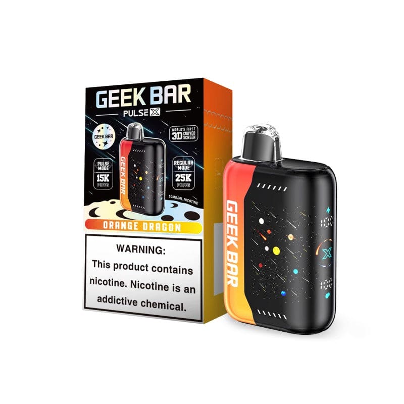 Geek Bar Disposable Vape Orange Dragon (Meteor Edition) Geek Bar Pulse X 25000 Disposable Vape (5%, 25000 Puffs)