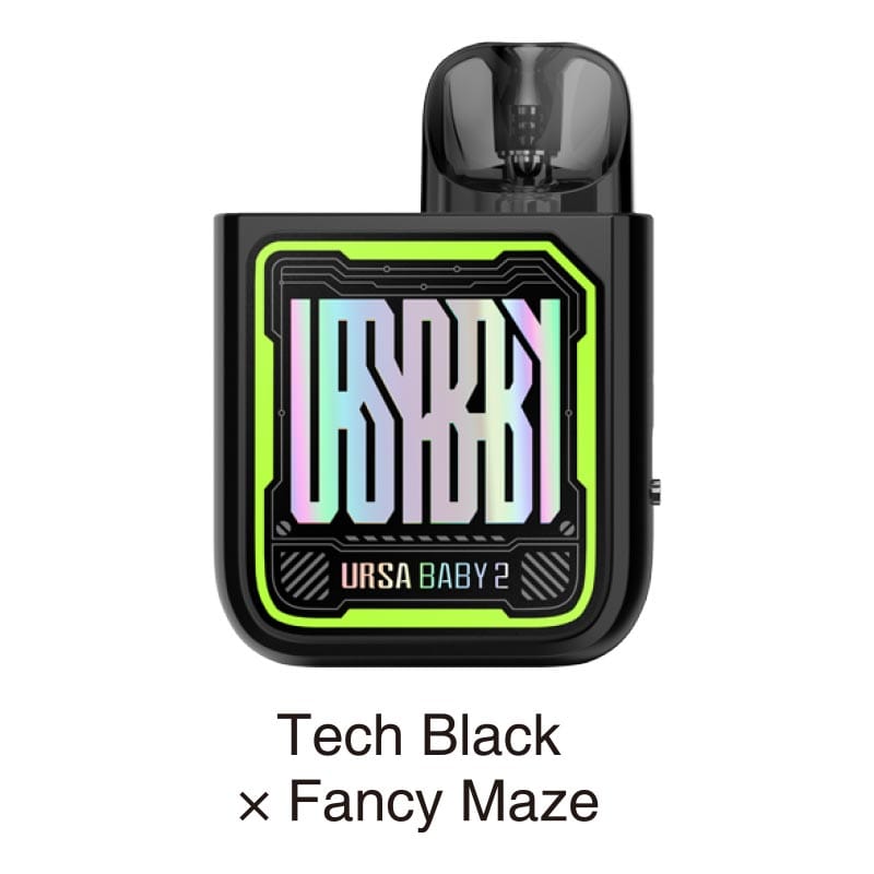 Lost Vape Pod System Tech Black x Fancy Maze Lost Vape Ursa Baby 2 22W Pod Kit