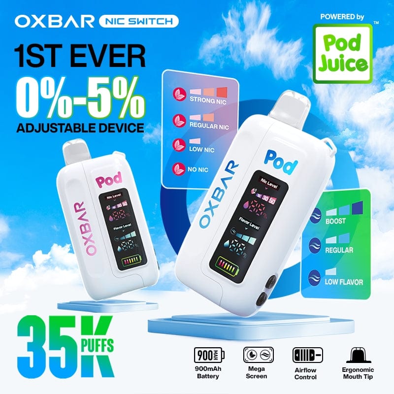 OXBAR Disposable Vape OXBAR x Pod Juice Nic Switch Disposable Vape (5%, 35000 Puffs)