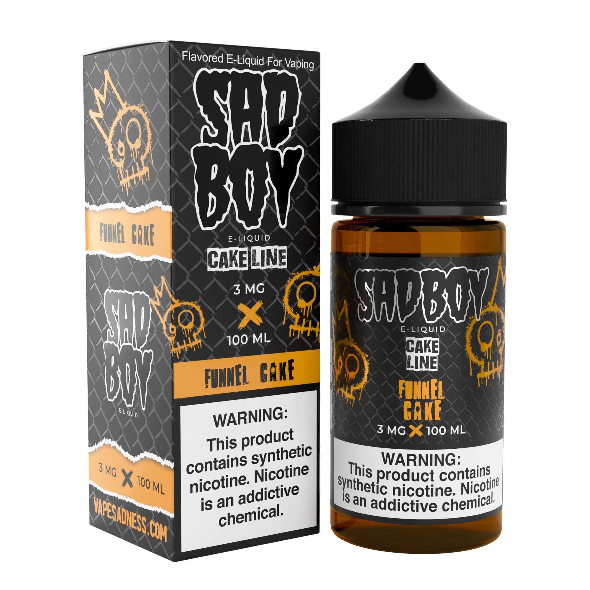 Sadboy Juice 3mg Sadboy Cake Synthetic Funnel Cake 100ml