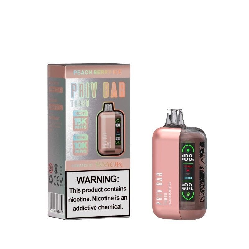 Smok PRIV Bar Turbo Disposable Vape Peach Berry Ice Flavor