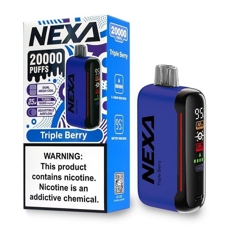 NEXA Disposable Vape Triple Berry NEXA 20000 Disposable Vape (5%, 20000 Puffs)