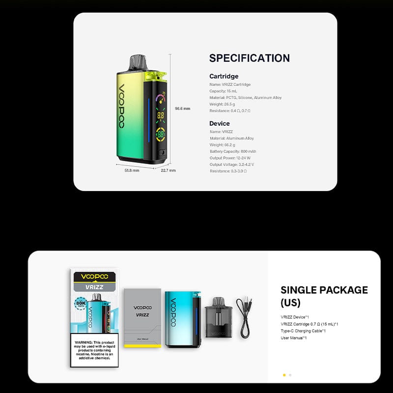 Voopoo Pod System VOOPOO VRIZZ 24W Pod Kit