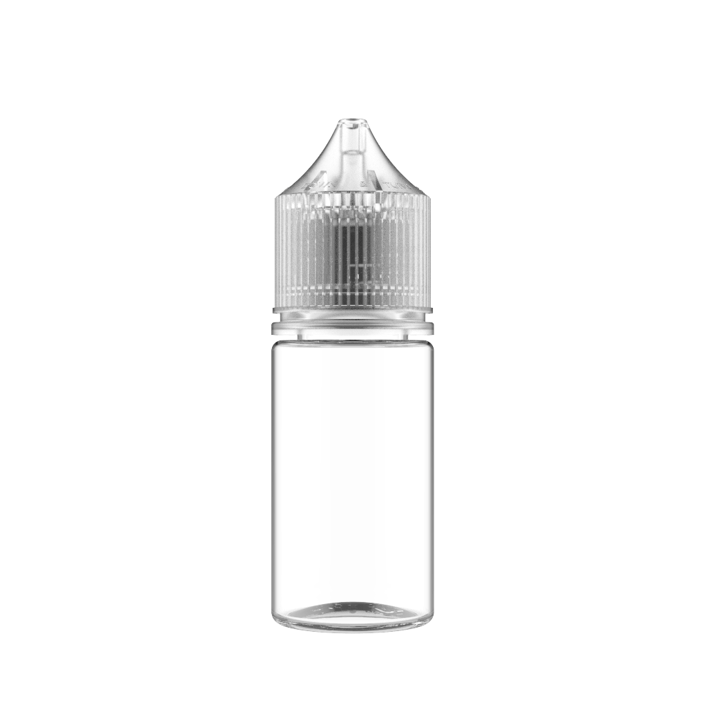 Chubby Gorilla Empty Juice Bottles Clear (Stubby V3) Chubby Gorilla Unicorn Bottle 30ml Empty Bottle