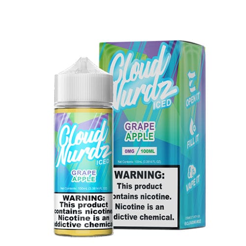 Cloud Nurdz Juice Cloud Nurdz Grape Apple ICED 100ml Vape Juice