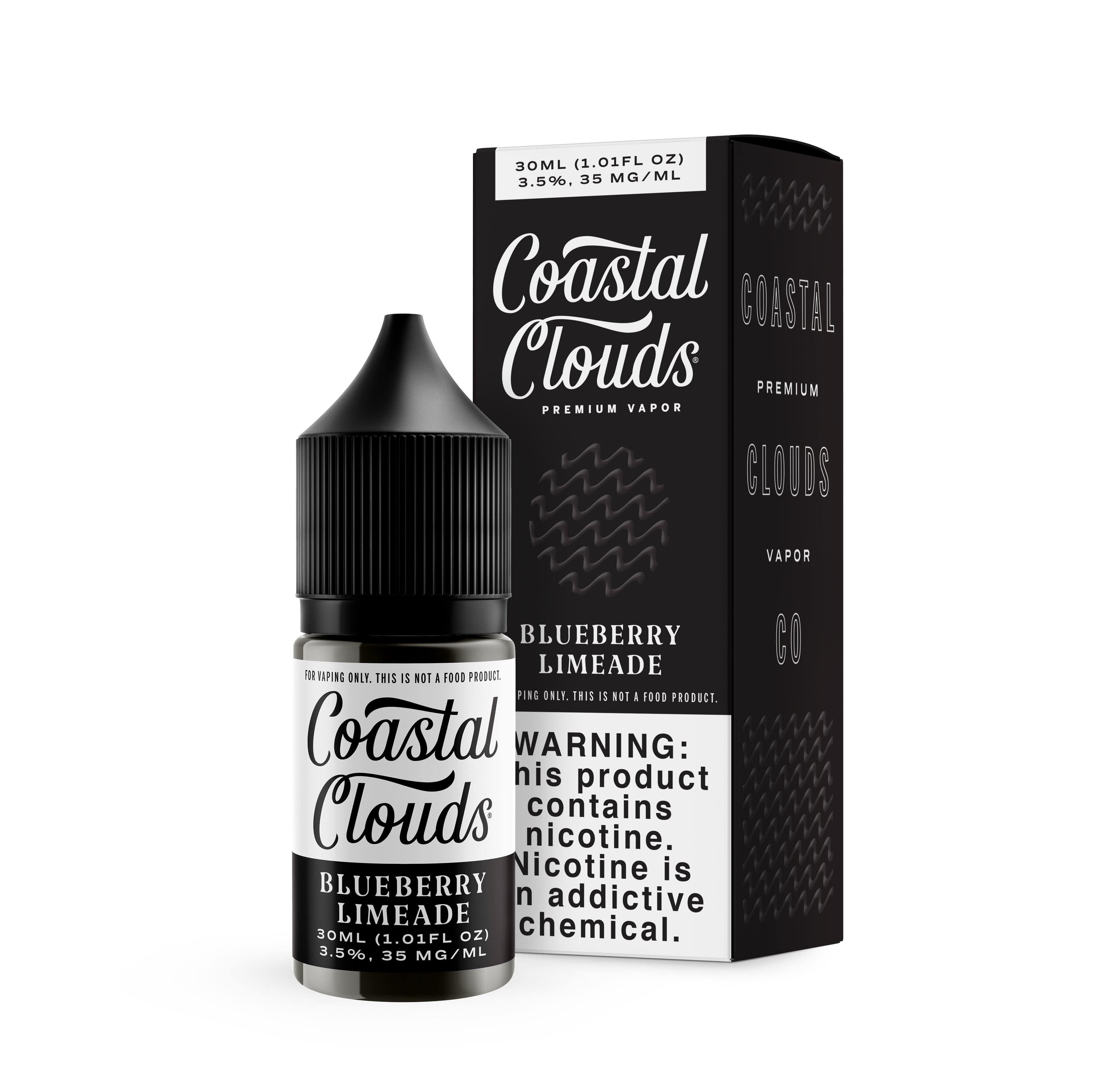 Coastal Clouds Juice Coastal Clouds Blueberry Limeade 30ml Nic Salt Vape Juice