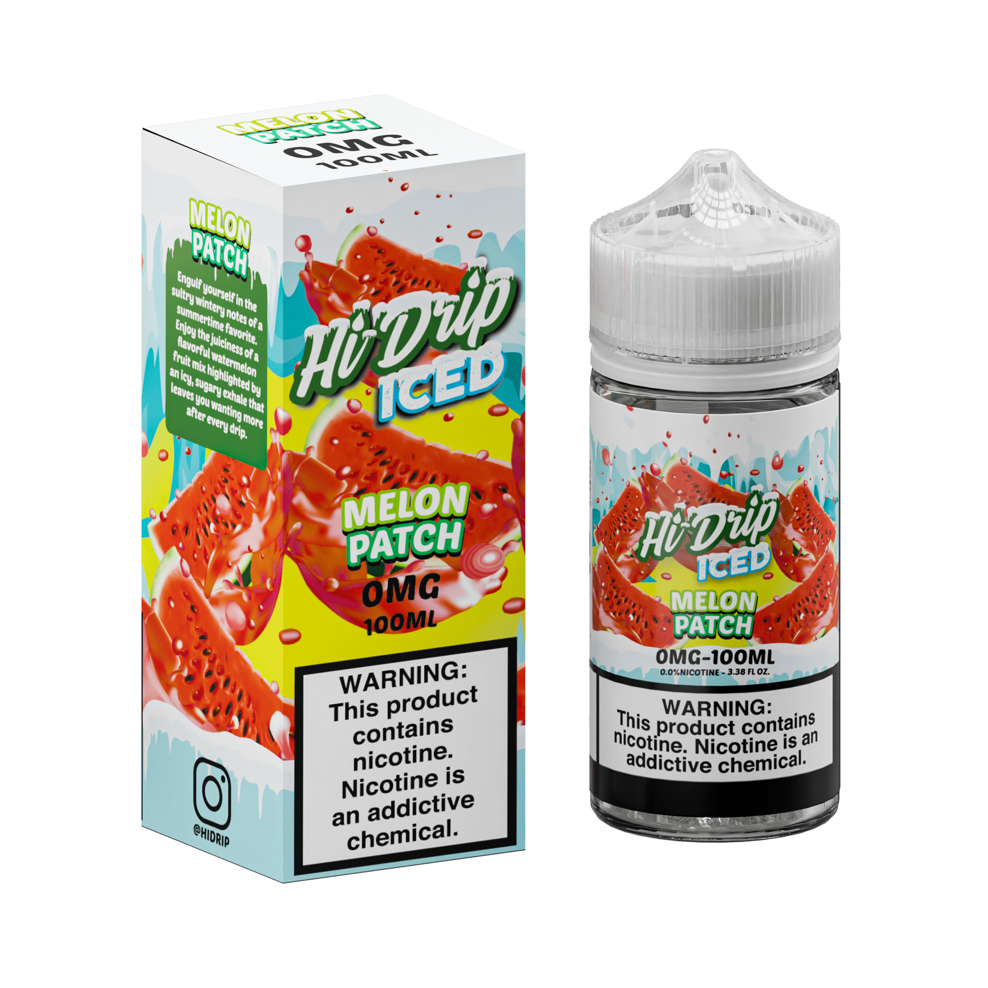 Hi-Drip Juice 0MG Hi-Drip Iced Melon Patch 100ml Vape Juice