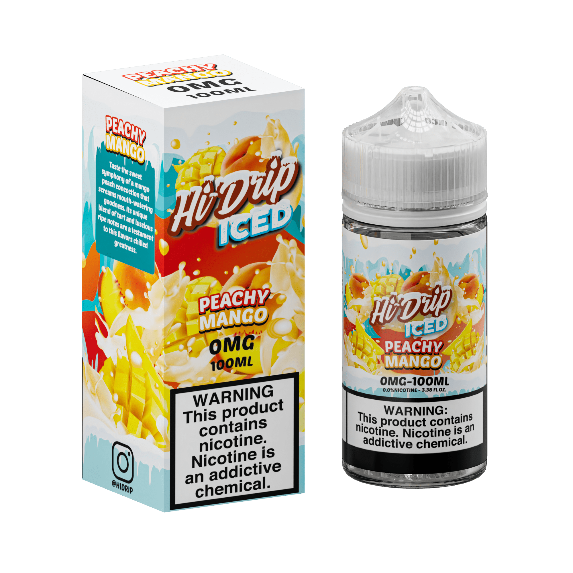 Hi-Drip Juice 0MG Hi-Drip Iced Peachy Mango 100ml Vape Juice