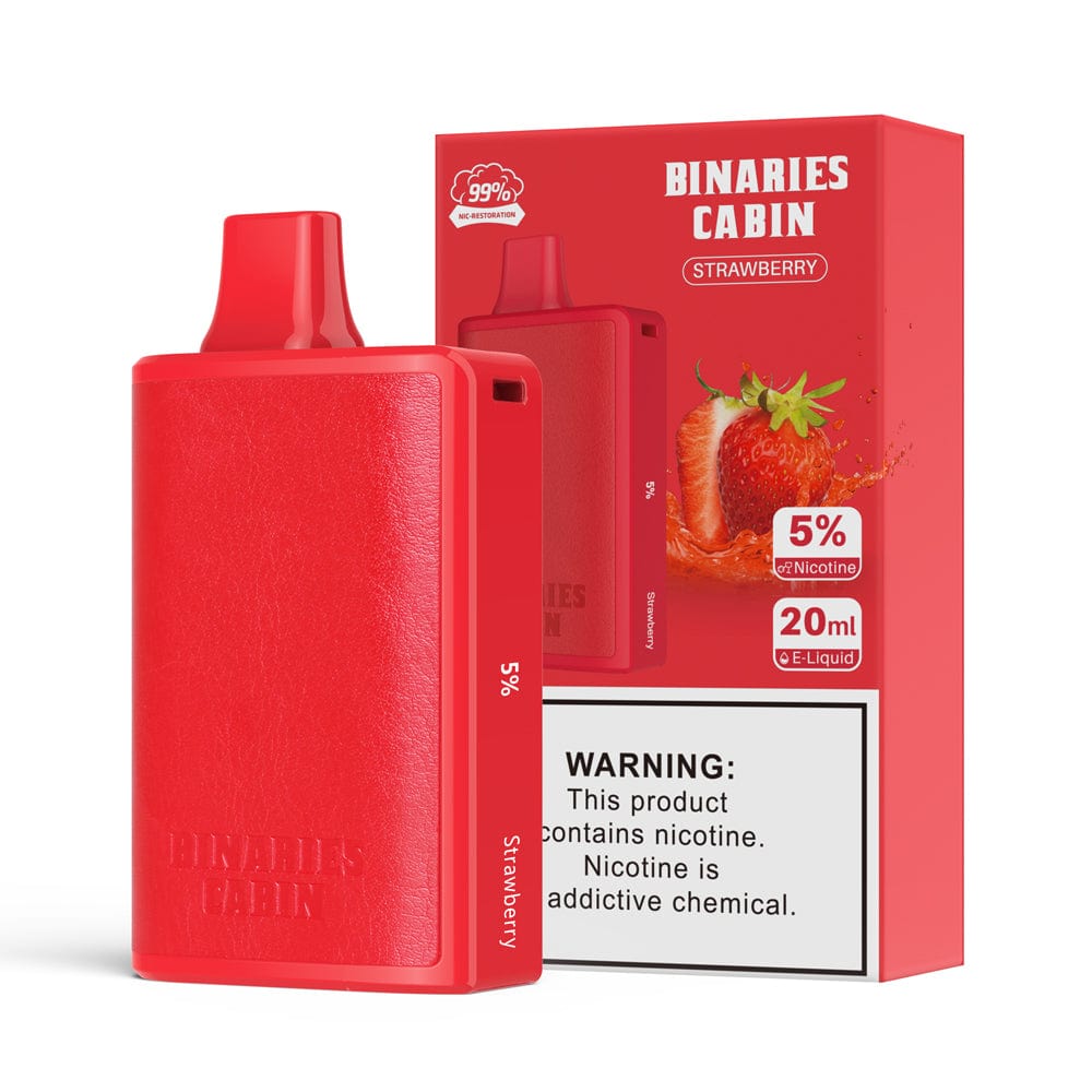 HorizonTech Binaries Cabin Disposable Vape Strawberry Flavor