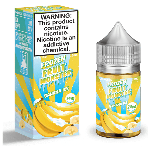 Monster Vape Labs Juice Banana Ice 30ml Nic Salt Vape Juice - Frozen Fruit Monster