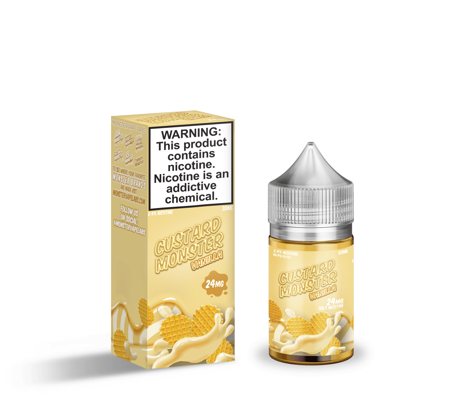 Monster Vape Labs Juice Custard Monster Salts Vanilla Custard 30ml Nic Salt Vape Juice