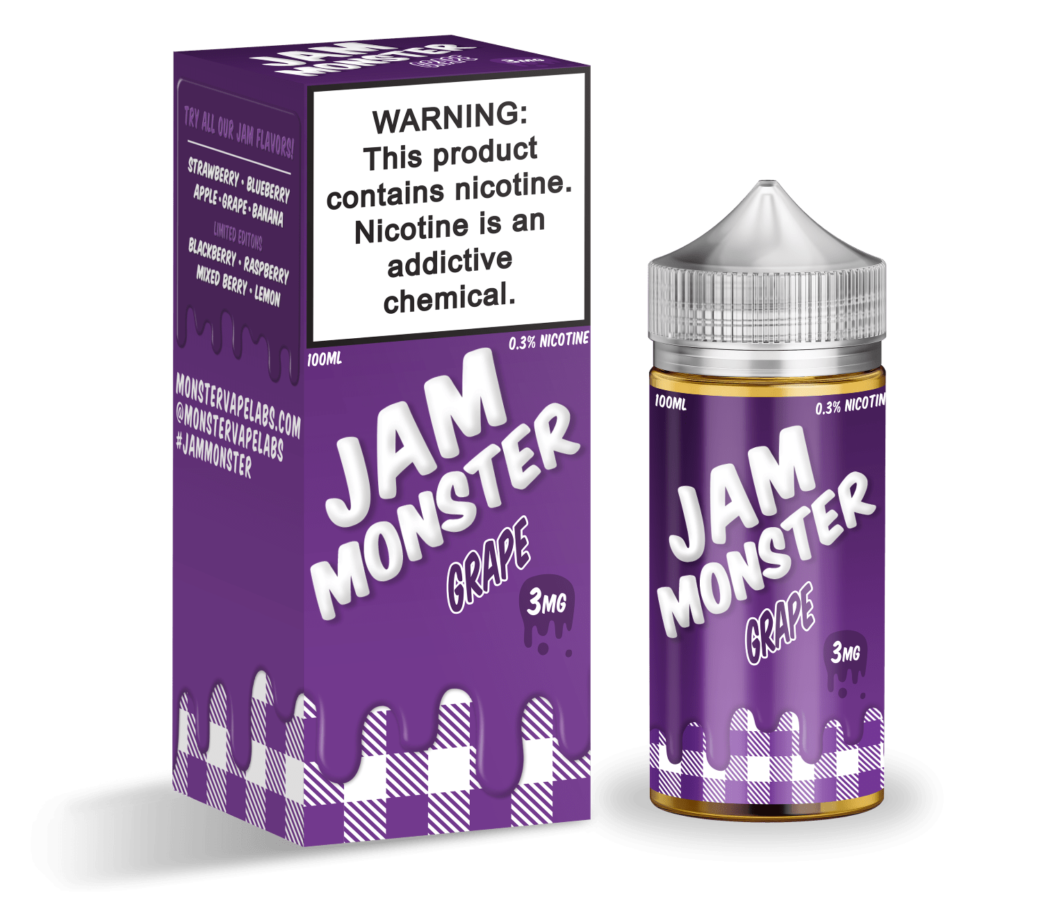 Monster Vape Labs Juice Jam Monster Grape 100ml Vape Juice