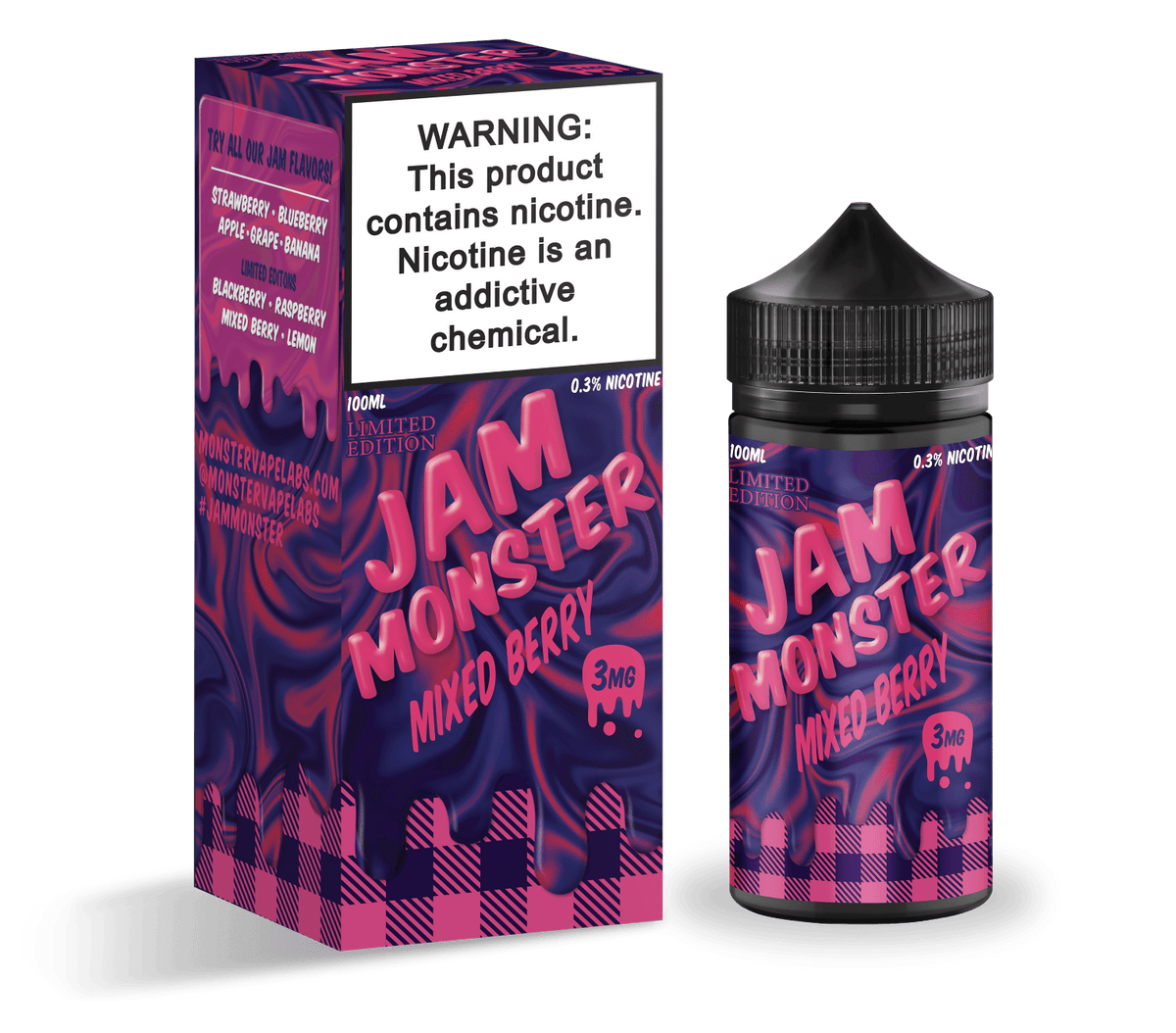 Monster Vape Labs Juice Jam Monster Mixed Berry 100ml Vape Juice