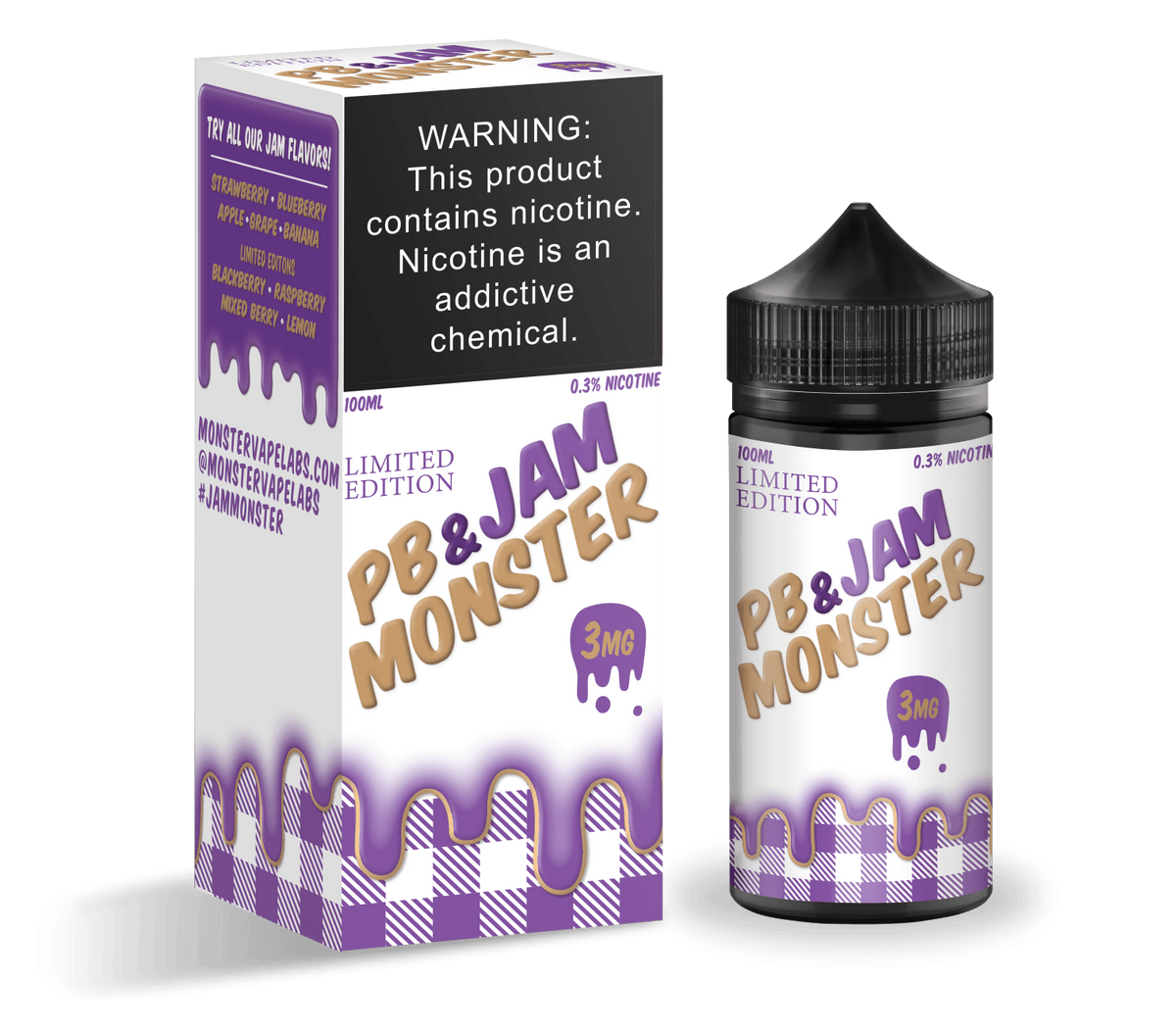 Monster Vape Labs Juice Jam Monster PB&J 100ml Vape Juice