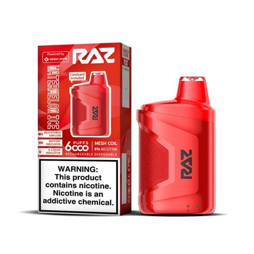 RAZ Disposable Vape Watermelon Ice RAZ CA6000 Disposable Vape (5%, 6000 Puffs)