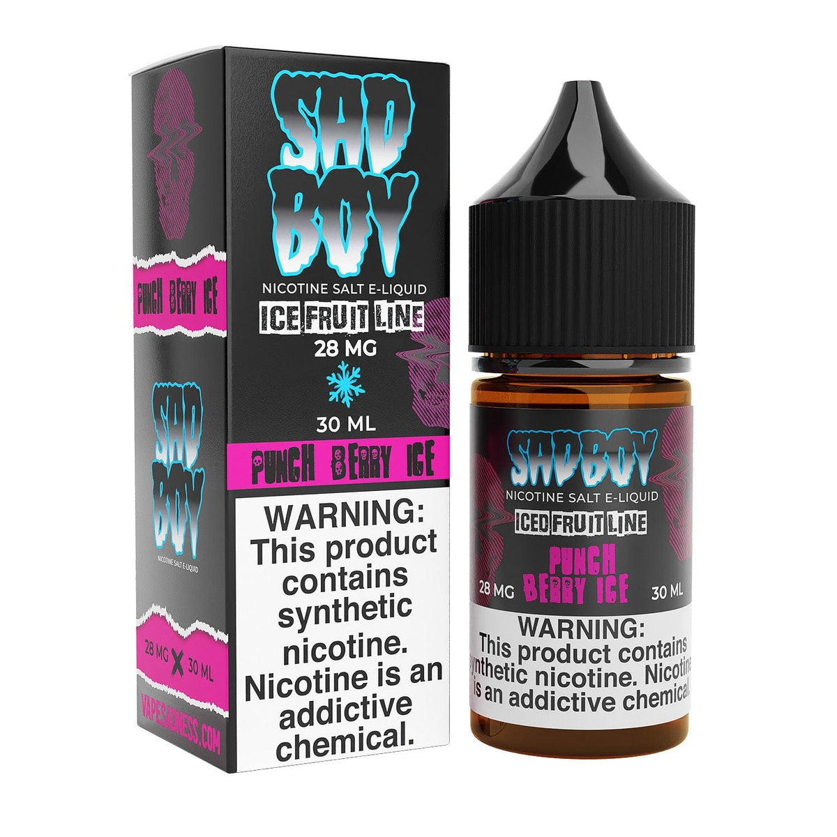 Sadboy Juice Sadboy Salts Punch Berry Ice 30ml Nic Salt Vape Juice