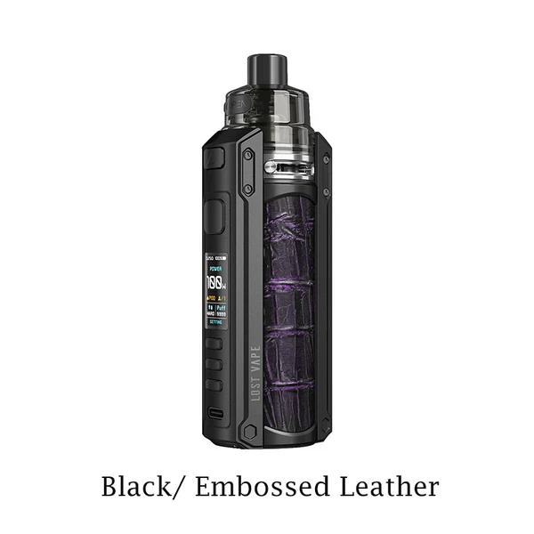 Lost Vape Kits Black Embossed Leather Ursa Quest 100W Kit - Lost Vape