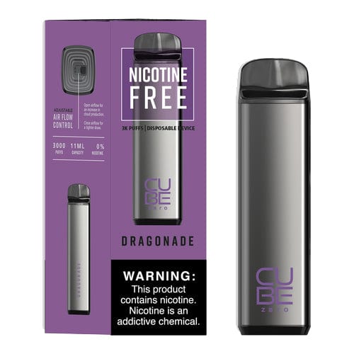 Vaportech Disposable Vape Dragonade Vaportech Cube Zero 0mg Disposable Vape (0%, 3000 Puffs)